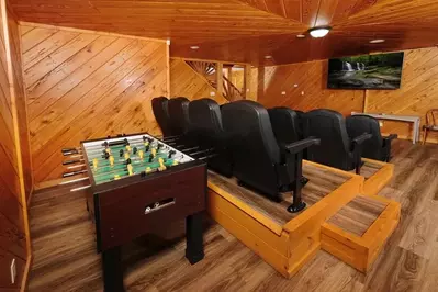 Smoky mountain cabin with home theater