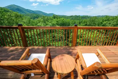 view from pigeon forge cabin rental